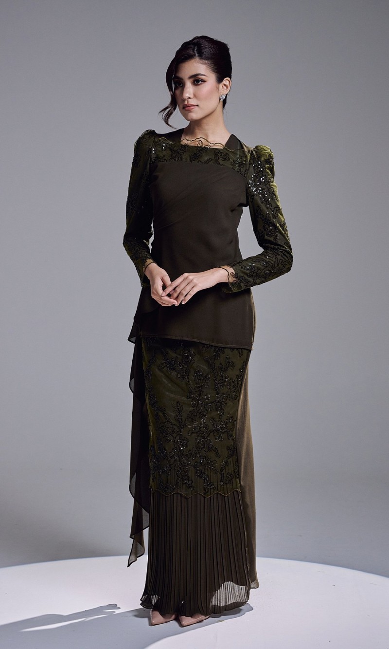 ESKADIA KURUNG - DARK OLIVE