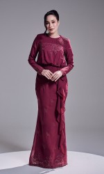 RESTA DRESS - DARK FUSCHIA