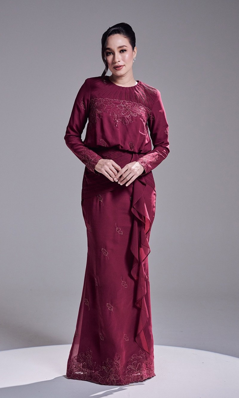 RESTA DRESS - DARK FUSCHIA
