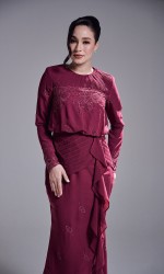 RESTA DRESS - DARK FUSCHIA