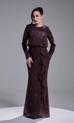 RESTA DRESS - MAHOGANY