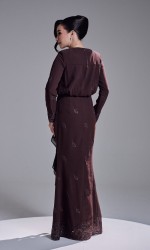 RESTA DRESS - MAHOGANY