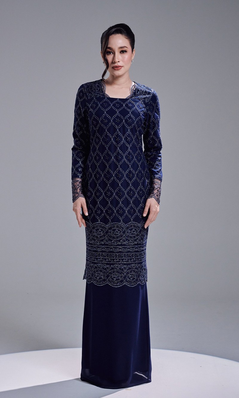 AVIANA DRESS - NAVY