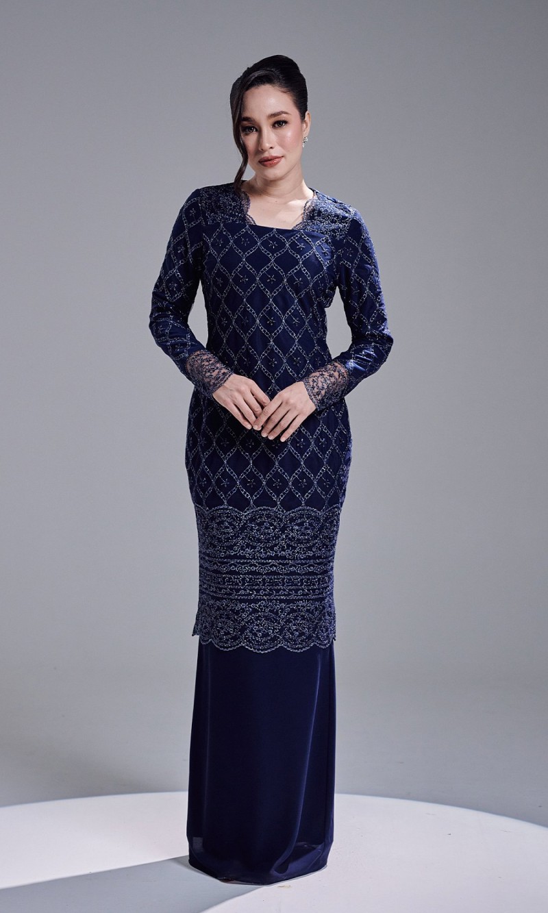 AVIANA DRESS - NAVY