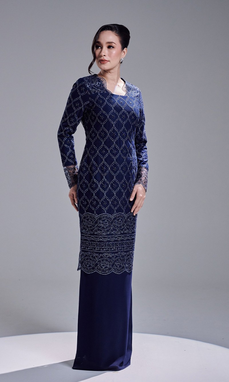 AVIANA DRESS - NAVY