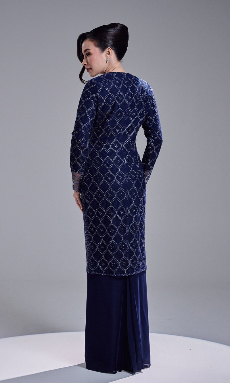 AVIANA DRESS - NAVY