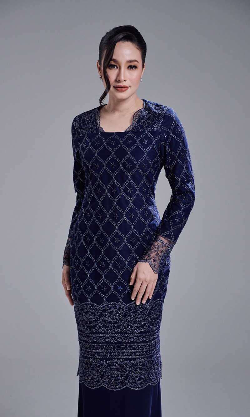 AVIANA DRESS - NAVY