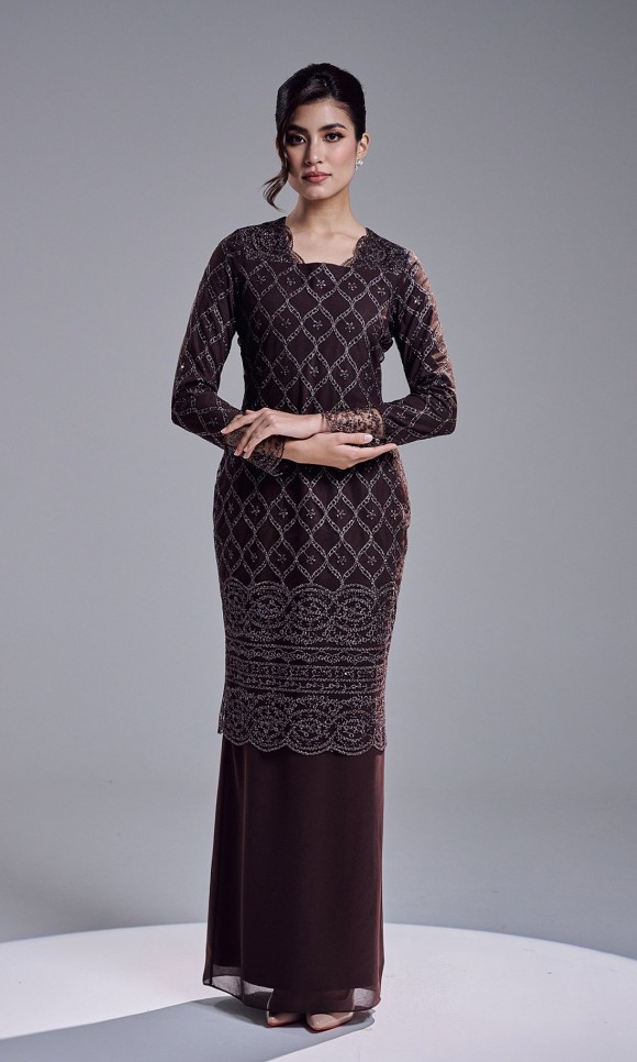AVIANA DRESS - MAHOGANY AVIANA DRESS - MAHOGANY