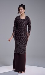 AVIANA DRESS - MAHOGANY
