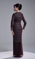 AVIANA DRESS - MAHOGANY