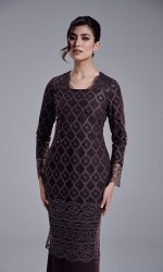 AVIANA DRESS - MAHOGANY