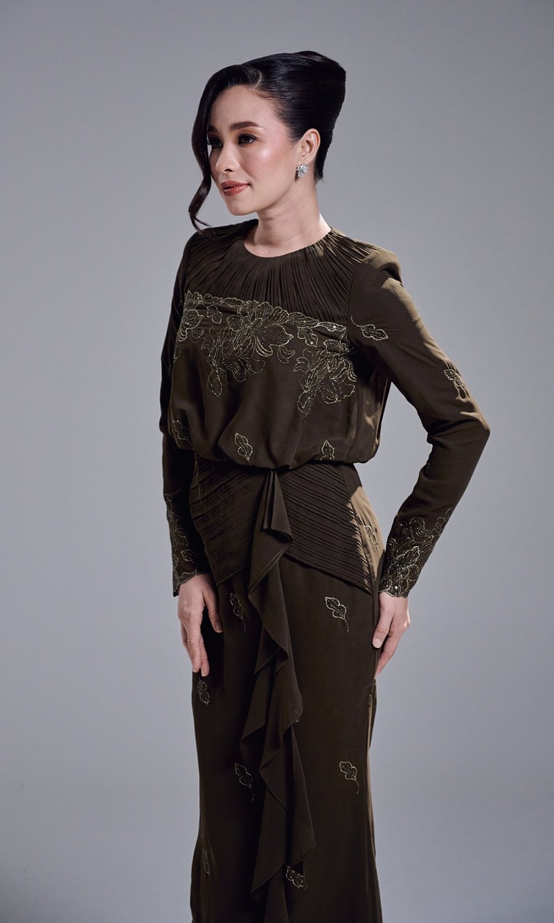 RESTA DRESS - DARK OLIVE