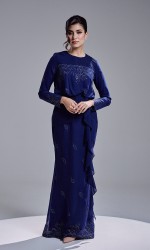 RESTA DRESS - NAVY BLUE
