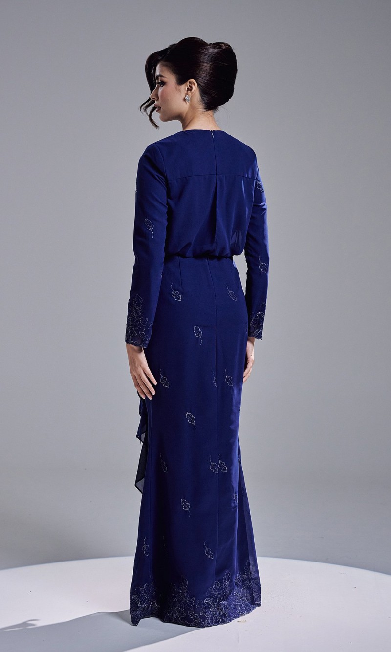RESTA DRESS - NAVY BLUE