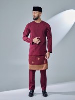 ANDIKA BAJU MELAYU - MAROON
