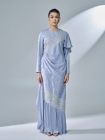 KASTIYA DRESS -ASH BLUE