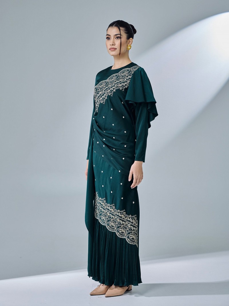 KASTIYA DRESS - EMERALD TEAL