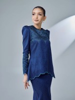 WARDAH KURUNG - ROYAL BLUE