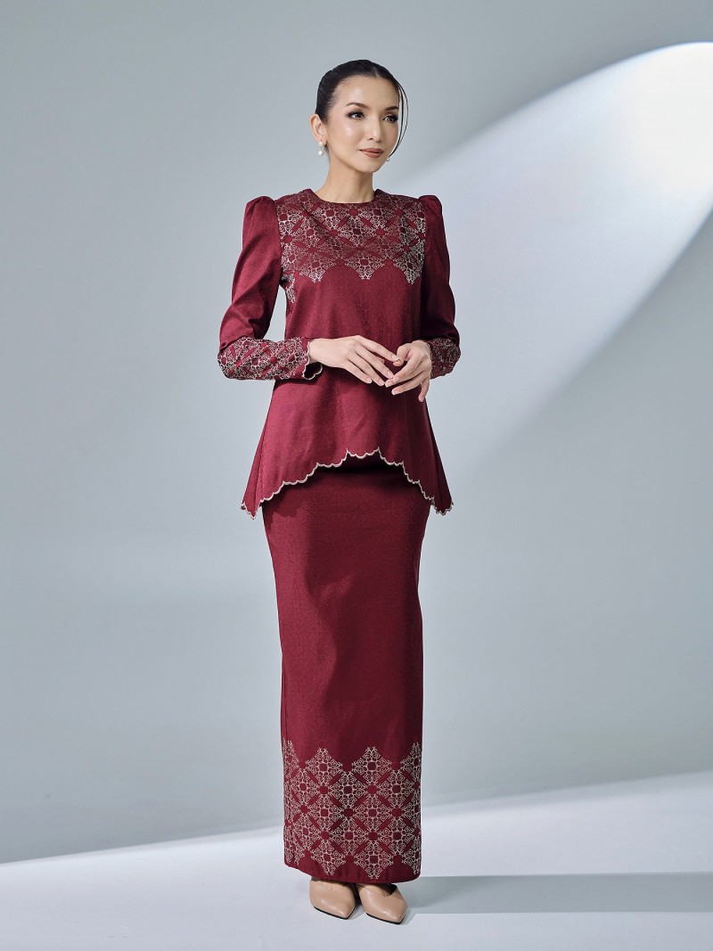 WARDAH KURUNG - MAROON