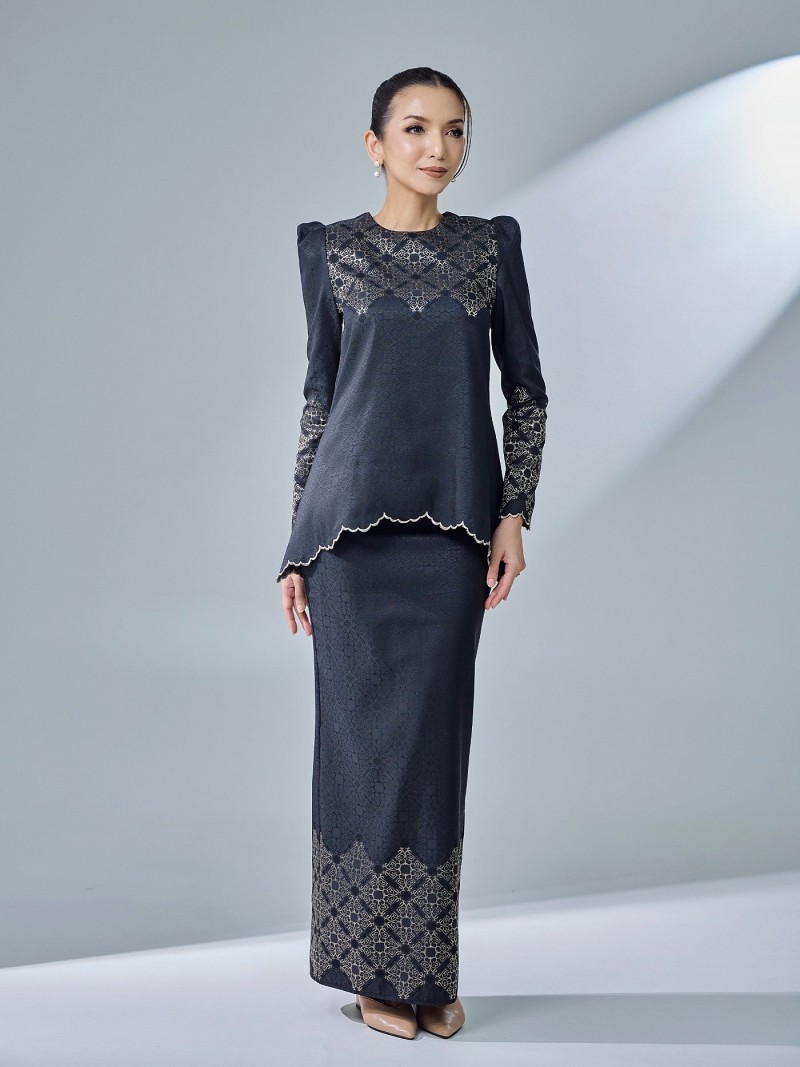 WARDAH KURUNG - BLACK