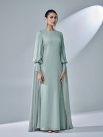 TIERA DRESS - SAGE GREEN
