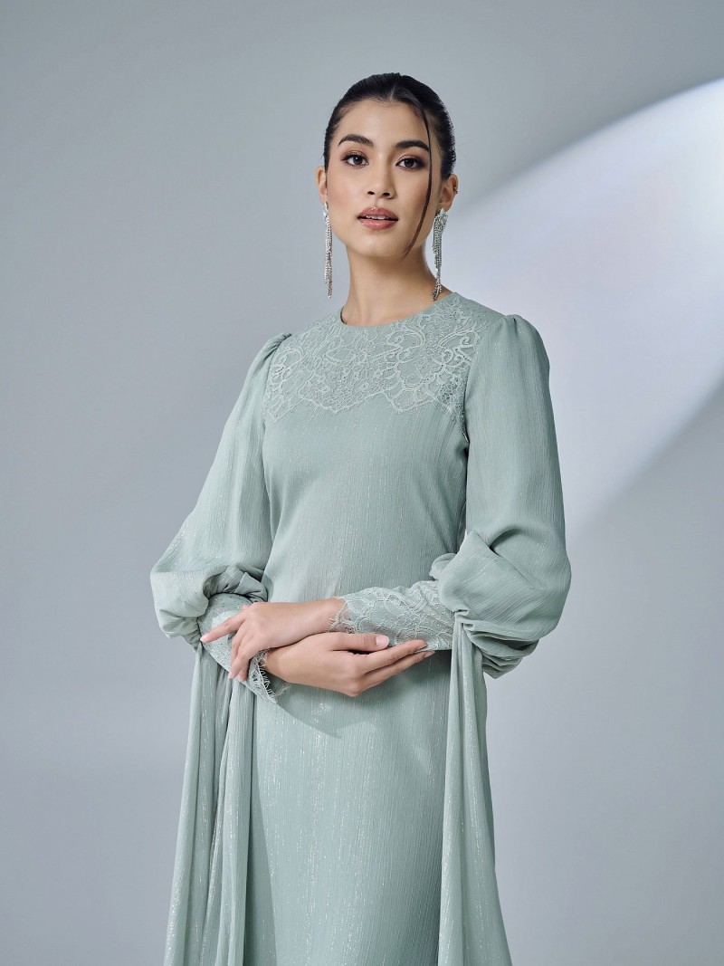 TIERA DRESS - SAGE GREEN