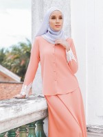 RATNA DRESS - CORAL PEACH