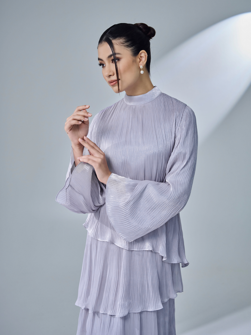 SERENE DRESS - GRAY LILAC