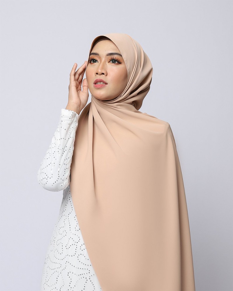 LABELLE SHAWL - BEIGE BROWN
