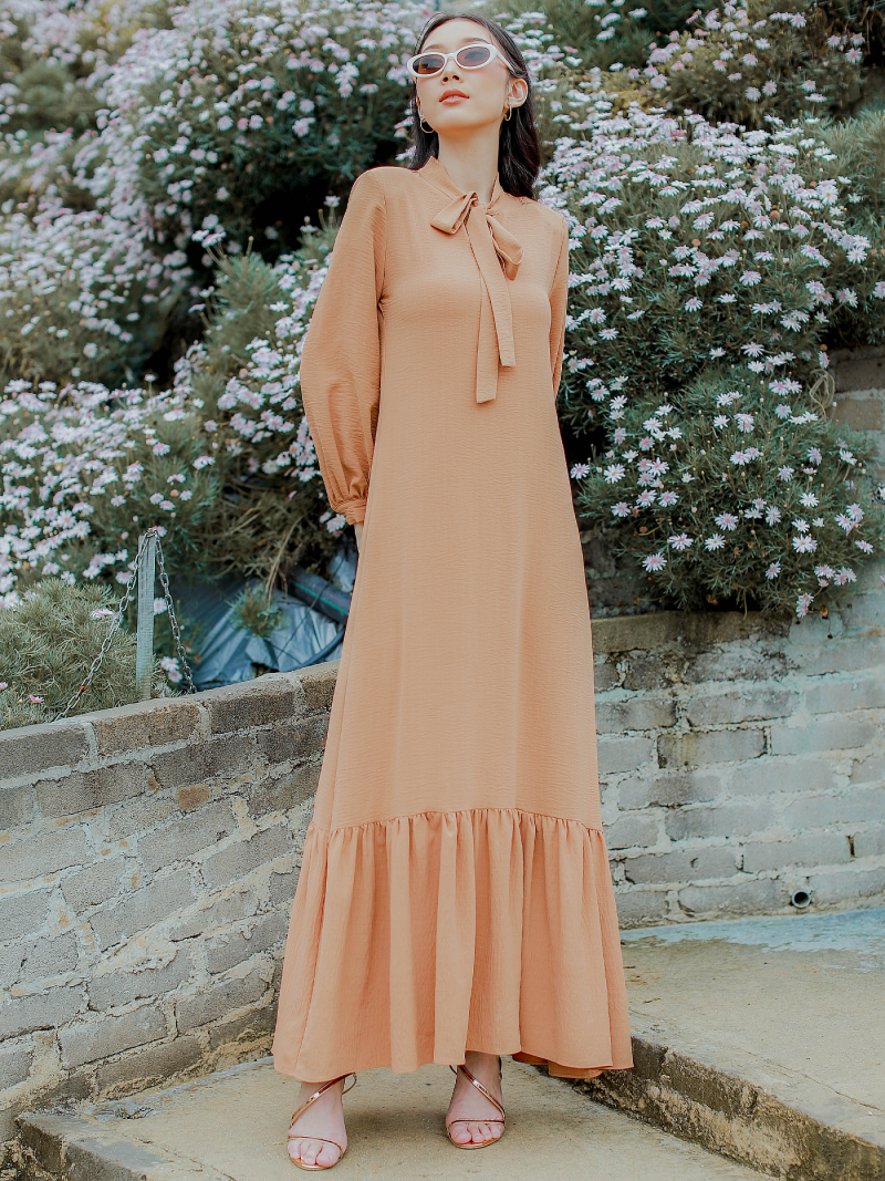 VELISAA DRESS - CARAMEL
