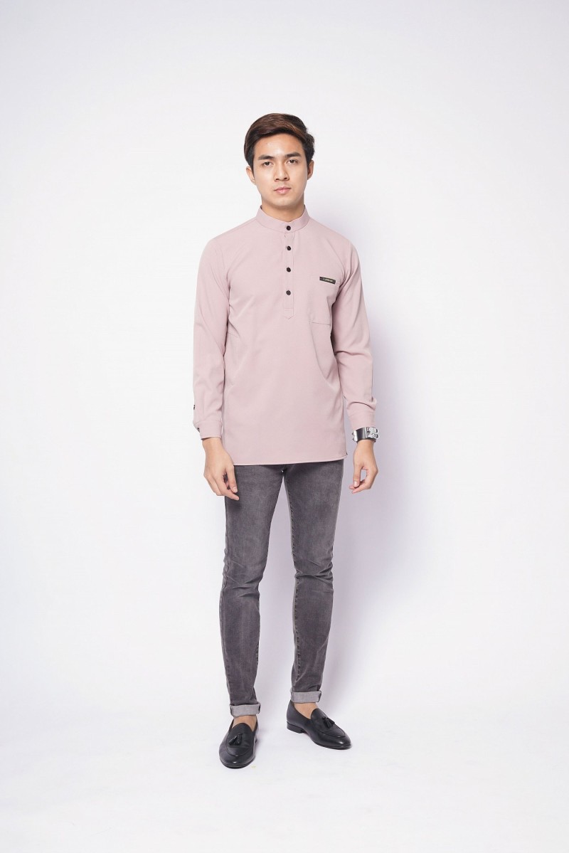 REMICO BUTTON - DUSTY MAUVE