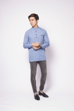 REMICO BUTTON - PARIS BLUE