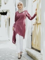 CAROL BLOUSE - DARK MAUVE