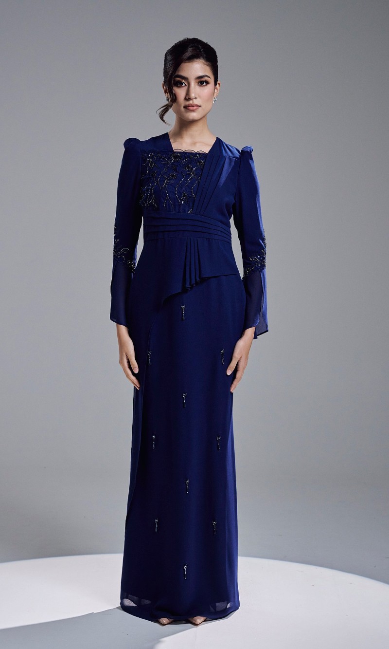 ARIYA DRESS - NAVY