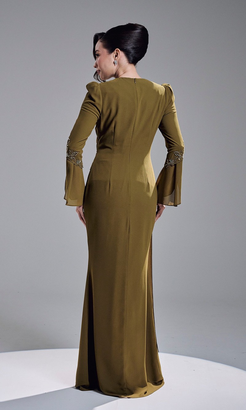 ARIYA DRESS - OLIVE