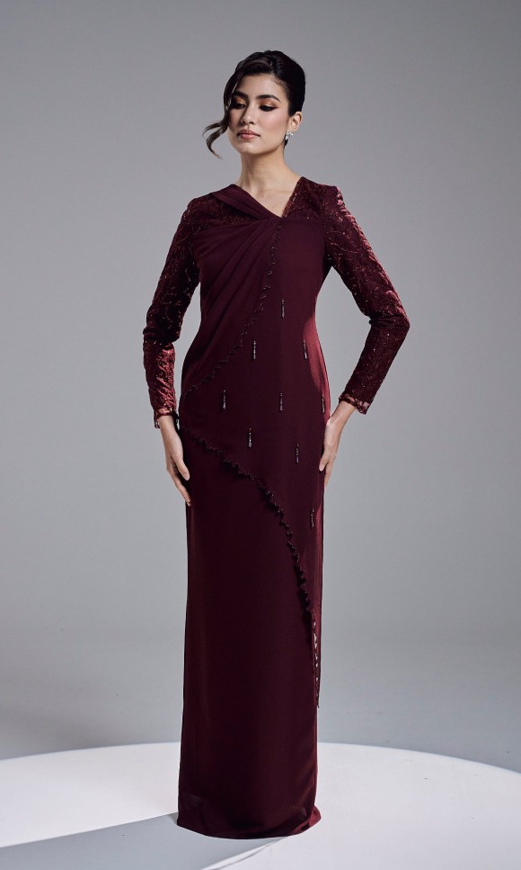 KASTIA DRESS - WINE KASTIA DRESS - WINE