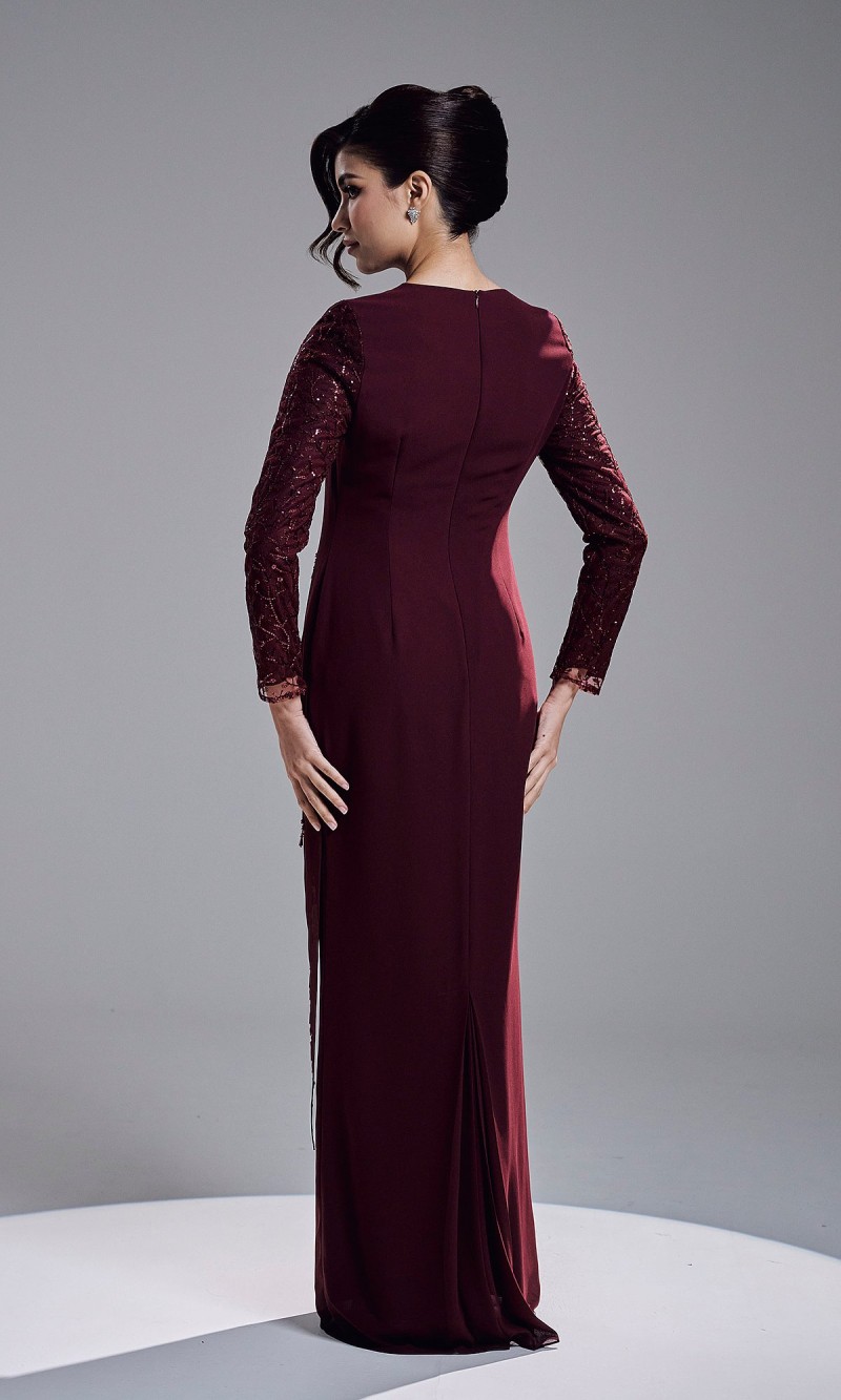 KASTIA DRESS - WINE