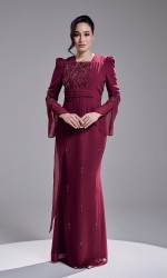 ARIYA DRESS - DARK FUSCHIA