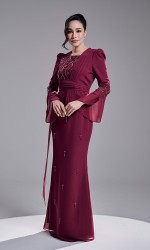 ARIYA DRESS - DARK FUSCHIA