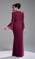 ARIYA DRESS - DARK FUSCHIA