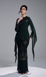ESRIANA KURUNG - DARK GREEN