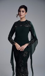 ESRIANA KURUNG - DARK GREEN