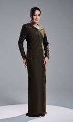 KASTIA DRESS - DARK OLIVE