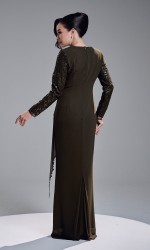 KASTIA DRESS - DARK OLIVE