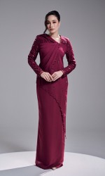 KASTIA DRESS - DARK FUSCHIA