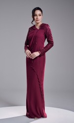 KASTIA DRESS - DARK FUSCHIA