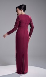KASTIA DRESS - DARK FUSCHIA