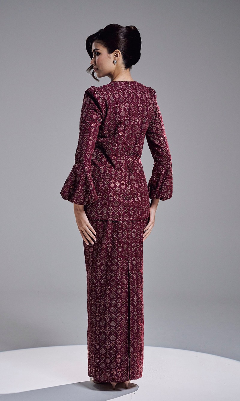 SHAZA KURUNG - BURGUNDY