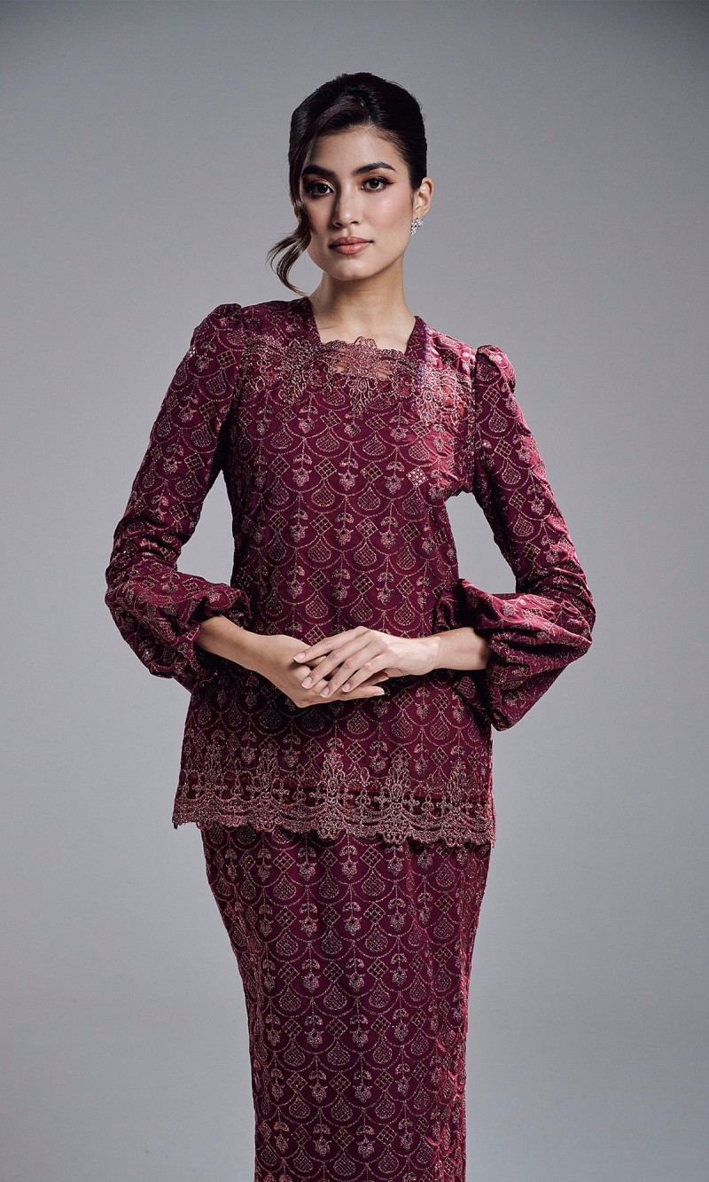 SHAZA KURUNG - BURGUNDY