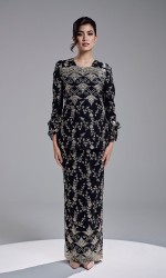 AMBER KURUNG - BLACK